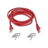 Belkin FastCAT5 RJ45M 15' Patch Cable, Red