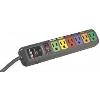 Monster Cable powerprotect av600, 6 outlets, power strip surge protection, color-c...