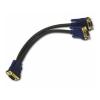 Cables to Go 1ft svga monitor y cable 1- hd15m to 2-hd15f