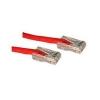 Cables to Go 10FT CAT5E RED CROSSOVER PATCH CABLE NO BOOTS