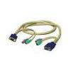 Cables to Go 15ft ps2 kvm 3-in-1 extension 1-hd15m 2-ps2m 1-hd15f 2-ps2f