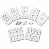 Cables to Go 6PT KEYSTONE WALLPLATE WHITE ( 03414 )