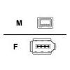 Startech IEEE-1394 FireWwire 4-6 Adapter Male/Female