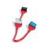 Startech 24in red round ide dual hard drive cable ata 133