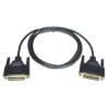 Tripp Lite 6ft null modem cable db25f to db25f gold