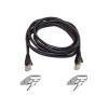 Belkin 14FT FAST CAT5E BLACK PATCH CORD SNAGLESS