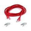 Belkin 7FT CABLE PATCH CAT5 UTP 4PR RJ45M RED