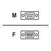 Belkin db9m to db9f serial extension 15' cable
