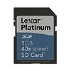 Lexar Media SD1GB40231 1GB Platinum 40X SD Card
