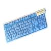 Adesso foldable full-sized usb blue spill-resistant keyboard