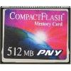 PNY 512MB COMPACTFLASH CF CARD-RETAIL PACKAGE USB