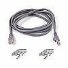 Belkin fastcat5 rj-45m to rj-45m patch 5' cable gray