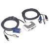Iogear 2-Port Compact USB KVM Switch with 6' Cable