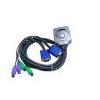 Hawking 2port mini kvm switch w/integrated molded cable